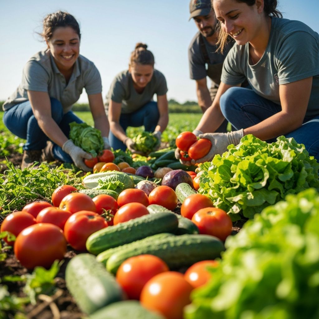 Fresh organic produce